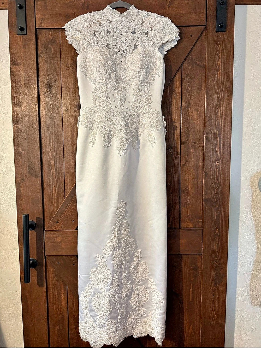 Moonlight Lace Embellished Bridal Wedding Dress Size 4